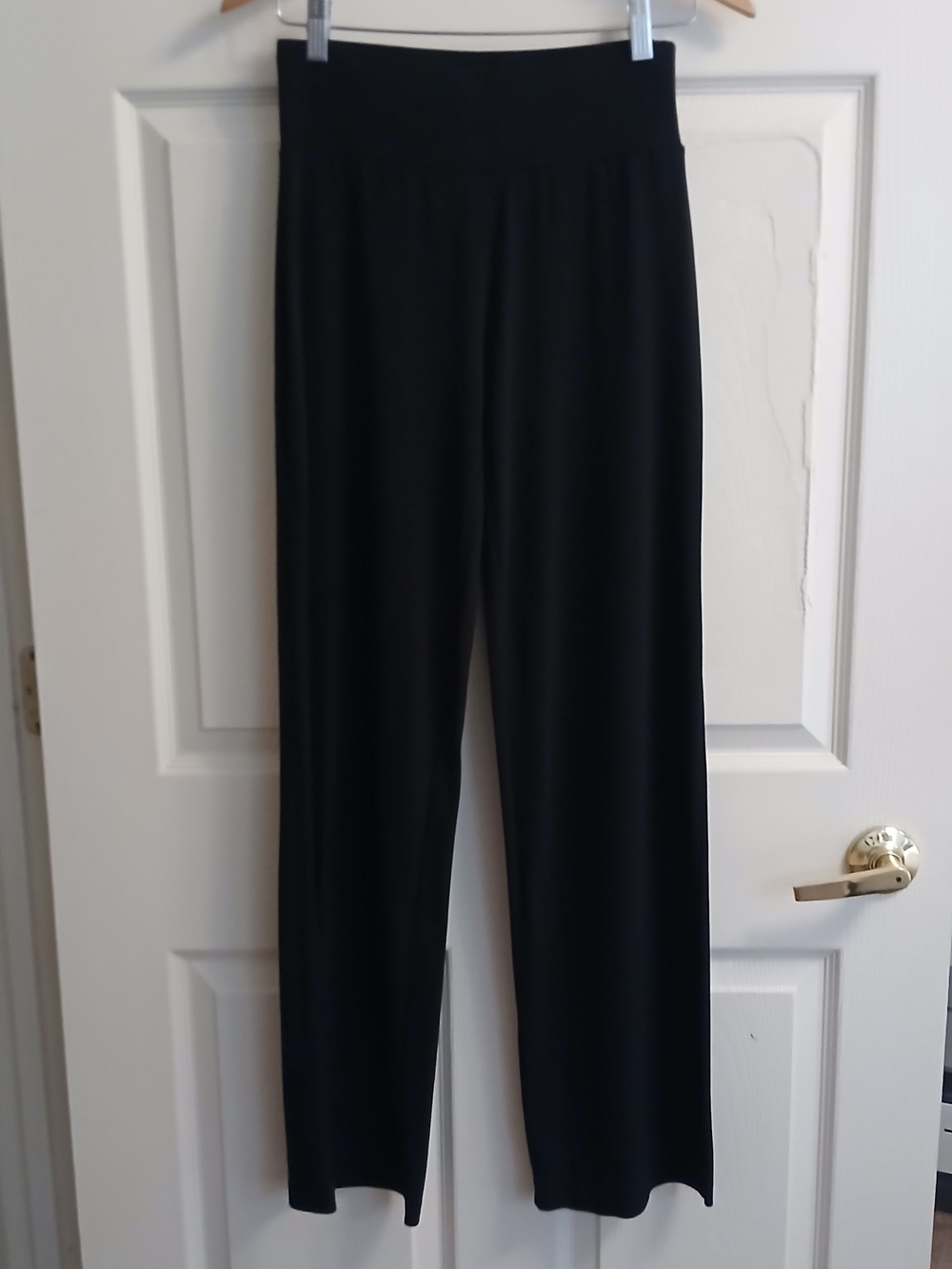 Merona Black Palazzo Trousers Flat Front Elastic Waist – Tall / Long